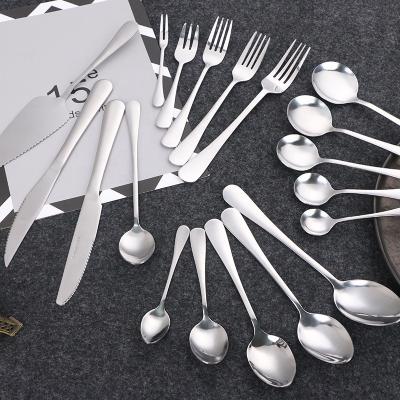 China Sustainable Portable Custom Antique Cutlery Dining Stainless Steel Flatware Spoon And Fork Luxury Cutlery for sale