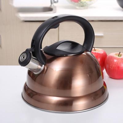 China Camping Electric Kettle Factory Maker Sustainable Whistling Stainless Steel With Bakelite Handle Bells Teapot for sale