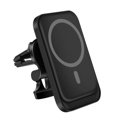 China Factory Price 15W Car Phone Holder Wireless Charger Magnetic Fast Charging Wireless Charger New Design for sale