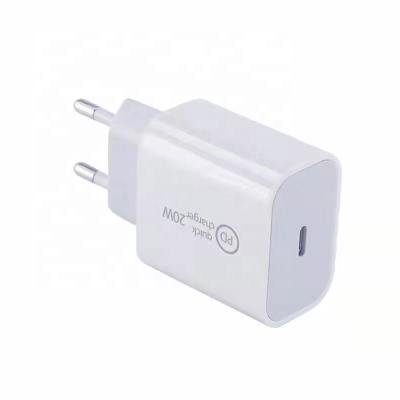 China High Speed ​​PD 20W USB C Adapter Digital Wall Travel Fast Charging Charger for sale