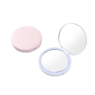 China Mirror With LED Light 2021 New Design Multifunctional Power Bank With Makeup Mirror Portable 400mAh Power Banks for sale