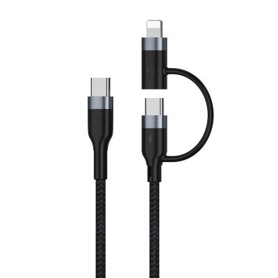 China Mobile Phone Device PD 20W Smart Magnetic Charging Cable 2 In 1 Type-C Fast Charging IOS 8pin and Usb Type-c Cable Fast Charging for sale