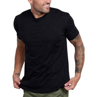 China Breathable OEM Cotton Muscle Tee Men High Quality Plain T-shirt Custom Printing 100% Tee Shirts for sale