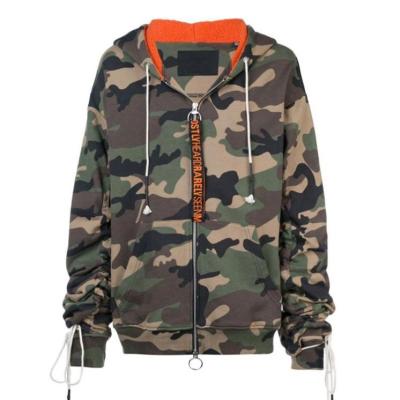 China Anti-wrinkle autumn men and women high quality camouflage jacket plus size military camouflage zipper-up uniform hoodie for sale