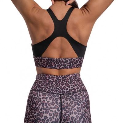 China 2022 Breathable The Latest New Sexy Leopard Workout Suit For Women High Quality Elastic Shoulder Straps Appropriate Feeling for sale