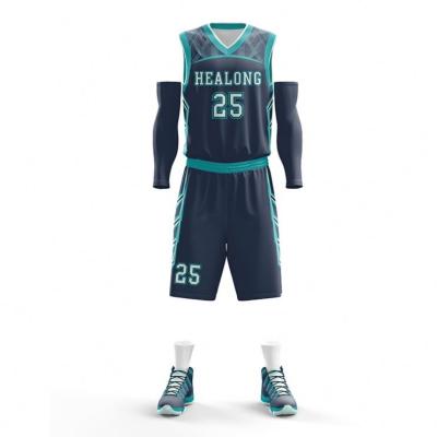 China Custom Team Color Basketball Tank Top Uniform Set Jerseys Multiple Styles Youth Sports Suit Basketball Accept Customzied Size for sale