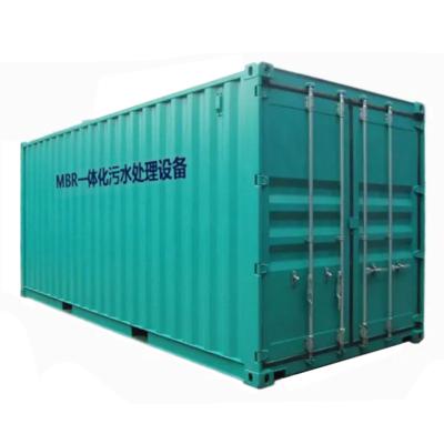 China Industrial Portable Water Treatment Manufacturer Containerized MBR Sewage Wastewater Filter Treatment Plant Water Purifier for sale