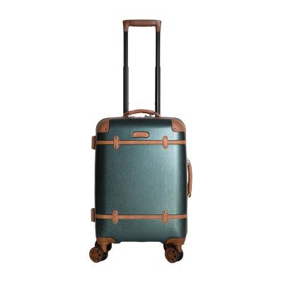 China ABS Customize Logo Suit Cases Aluminum PC Film ABS Channel Travel Trolley Luggage for sale