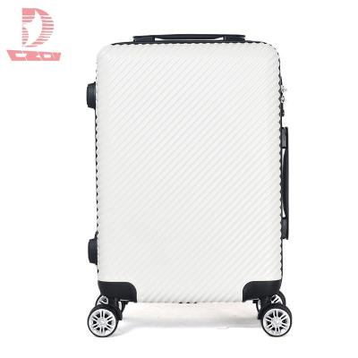 China ABS PC Film ABS 8*360 Spinner Rolls Handy Travel Trolley Box Three Pcs Luggage Sets for sale