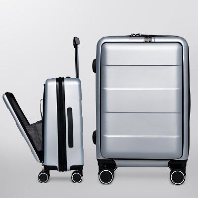 China OEM Maletas De Viaje Custom Hard PC Travel Luxury Trolley Custom Carry On Suitcase Cover Single Front Open Pocket Shell Trolley Luggage Bags Luggage Sets for sale