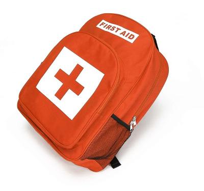 China Durable Emergency Bag Portable First Aid Backpack Bag Empty Medical Treatment First Aid First Responder Trauma Bag For Child Care Center Care for sale