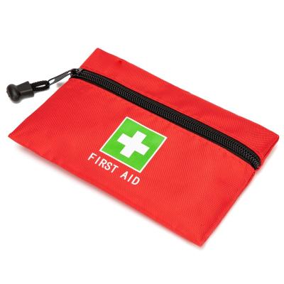 China Small Durable Portable Red First Aid Rescue Travel Rescue Pockets Medicine Pouch Empty Pouch Bag For Car Running Camping Outdoors for sale