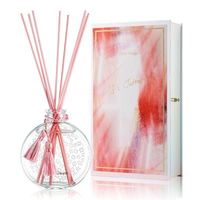 China QSJJ-010 Lavender Scent Reed Diffuser Home Fragrance Reed Diffuser Viable Air Freshener Sets for sale