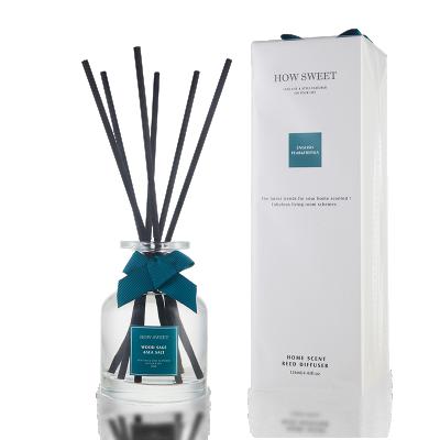 China Viable Scent Diffuser Reed Diffuser Lavender Fragrance Reed Fiber Rattan Oil Diffuser Sensitive Black QSJJ-009 Pack Air Freshener for sale