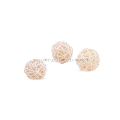 China Sustainable Fashion Natural Wicker Ball For Christmas Decoration for sale