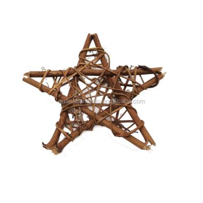 China Decoration Dia10cm Natural Handmade Rattan Star For Home Decoration for sale