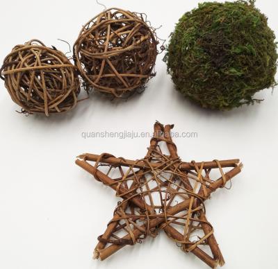 China Natural Handmade Woven Decoration Rattan Star For Christmas Holiday Decoration for sale