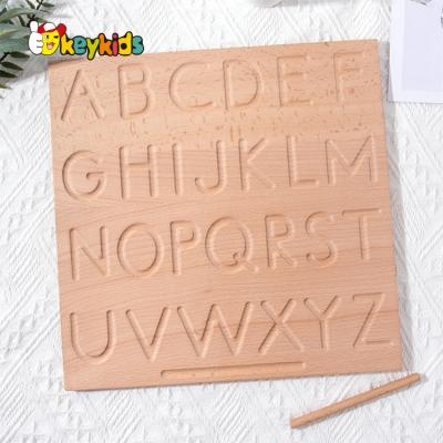 China For Kids Hot Selling Educational Toys Practice Board Kids Letter Writing Practice Board Wooden Board W12E108 Hands Training Skill for sale