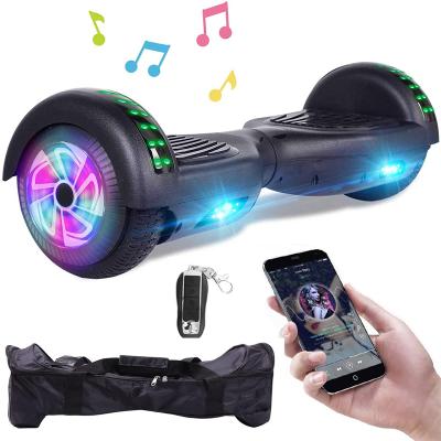 China Automatically Smoothly 2021 Hot Selling 2 Led Wheels Self Balancing Scooter Kids Hover Board Smart Electric Scooter Balance Car With Remote And Carry Bag for sale