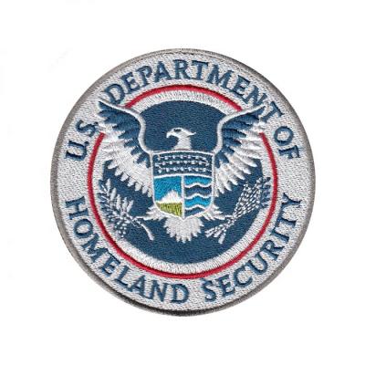 China Eagle Animal Homeland Security Custom Viable Iron-on Embroidery Patch For Uniform for sale