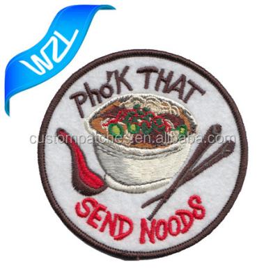 China Latest Viable Custom Embroidery Design Garment Patch Iron On Patches for sale