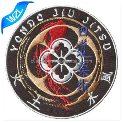 China Viable wholesale cheap laser cut jiu jitsu embroidery for sewing on patch for martial arts apparel for sale