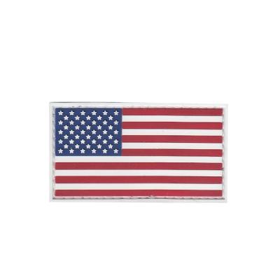 China 3D American Flag PVC Patches Custom for sale