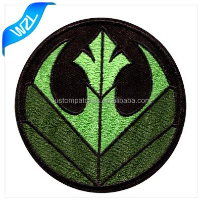 China Viable high quality custom made embroidery textile patches, iron on patch for apparel no moq for sale