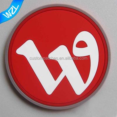 China Sustainable Garment Rubber Labels Sew On Glue On Garment Customized Soft 2D PVC Patches for sale