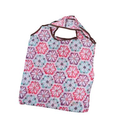 China Cheap factory high quality eco handled reusable bag nylon rpet foldable shopping bag wholesale for sale