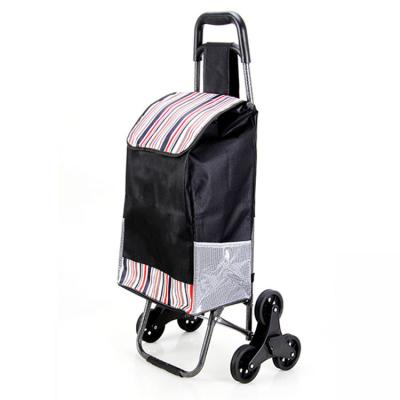 China Handled Folding Shopping Cart On Wheels Bag Small Pull Cart Women Buy Vegetables Organizer Tug Package for sale