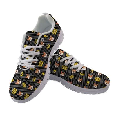 China Cheap Outdoor Walking Sports Shoes Womens Dog Cartoon Design Price Sports Shoes Low MOQ Womens Sports Shoes Fitness 2021 for sale