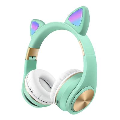 China 2021 Wholesale Best Quality China Soft Protein Headband Cat Ear Headphone Soft Earmuffs for sale