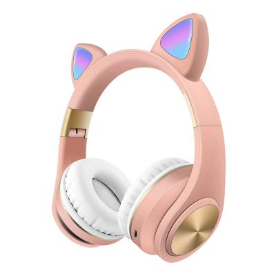 China BT028C China Factory Factory Wireless Bluetooh Headset Cute Cat Noise Canceling Blue Tooth Headphones for sale