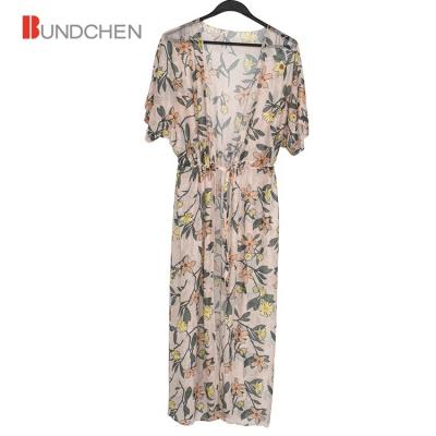 China Long Beach Breathable Floral Women Swimwear Long Cover Up Swimsuit Swimwear For Beach for sale