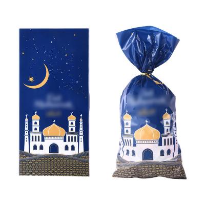 China Eid Mubarak Pocket Food Candy Plastic Bag Flat Festival Party Decoration Supplies Festival Printed Moon Castle Party Decration Factory Price for sale