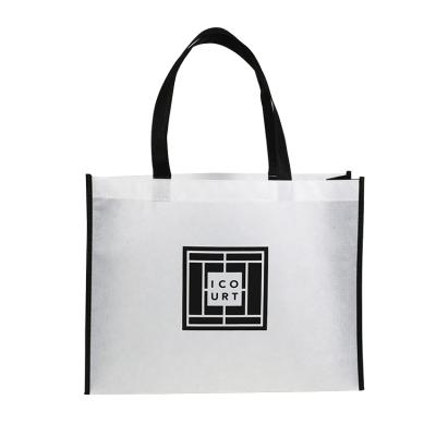 China Customerized Customized Design Non Woven Non Woven Tote Grocery Bag Eco Friendly Folding Reusable for sale