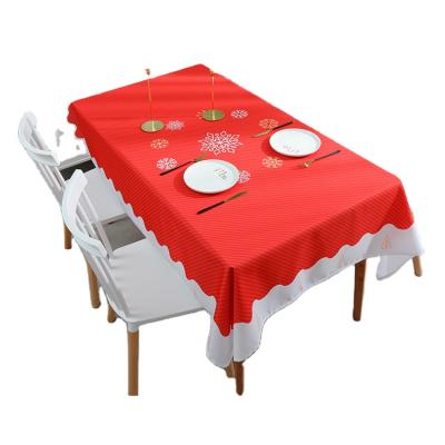 China Anti-Static Christmas Decorative Printed Tablecloth For Family Picnic 100% Polypropylene Spunbonded Fabric for sale