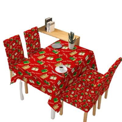 China Wholesale Anti-Static Disposable Christmas Lattice Printed Waterproof Polypropylene Spunbonded Table Cloth for sale