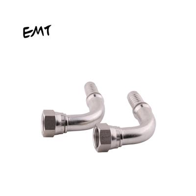 China 304 EMT High Quality 90 Stainless Steel JIC Elbow Female Hydraulic Hose Fittings for sale