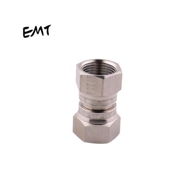 China Good Reputation 304 Stainless Steel EMT 74 Degree Swivel JIC Female Thread Transition Straight Hydraulic Seal for sale