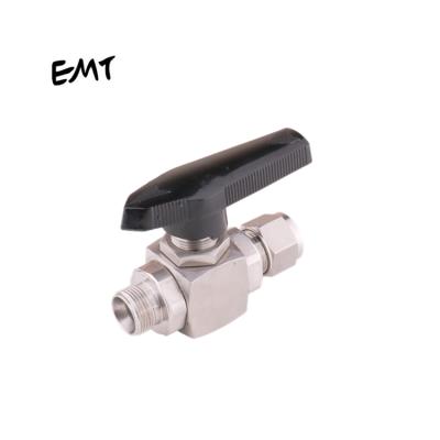 China General Shanghai EMT One Piece Gas Instrumentation Pneumatic General Compression Ball Valves Needle Valves 1/8 to 3/4 and 3 to 12mm for sale