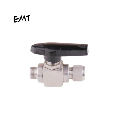 China 3 Way General Ball Valves For Sale Male Type Stainless Steel EMT China Gas Pneumatic Bite Thread 1000 psig to 3000 psig -53~148 degree for sale