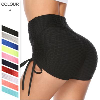 China Breathable Tender Sell High Waist Legging Skinny Pants Summer Sportswear Shorts Workout Fitness Gym Pants Women Yoga Running Shorts for sale