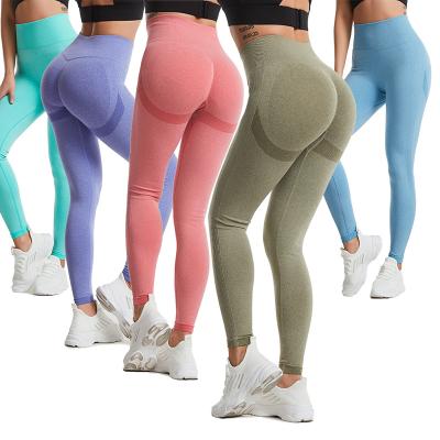 China High Quality Breathable Woman Legging Pants Sports Workout Fitness Yoga Wear Seamless Gym Women Yoga Legging Outdoor Pants for sale