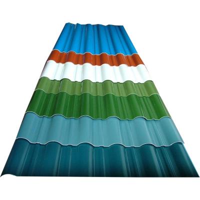 China Main Construction Color Coated Sheet Metal Tin Roofing Price Low Slope Corrugated Steel Roofing for sale