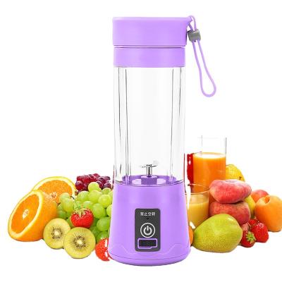 China Multifunctional Portable Car Juicer 300ml Portable Mini Six Knife USB Electric Rechargeable Cordless Press Blender Juicer for sale