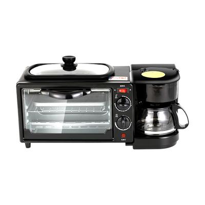 China American Household 220V 3-in-1 Breakfast Machine Drip Coffee Maker Teppanyaki Cooker Bread Pizza Oven Egg Omel 3 in 1 Breakfast Machine for sale