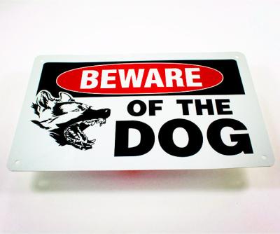 China Europe foil beware of the dog sign for sale