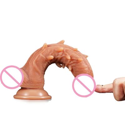 China Dildos Liquid Silicone Suction Cup Fake Penis Woman Dildo Masturbator Fake Realistic Female Huge Realistic Penis Large For Women Adult Sex Toy for sale